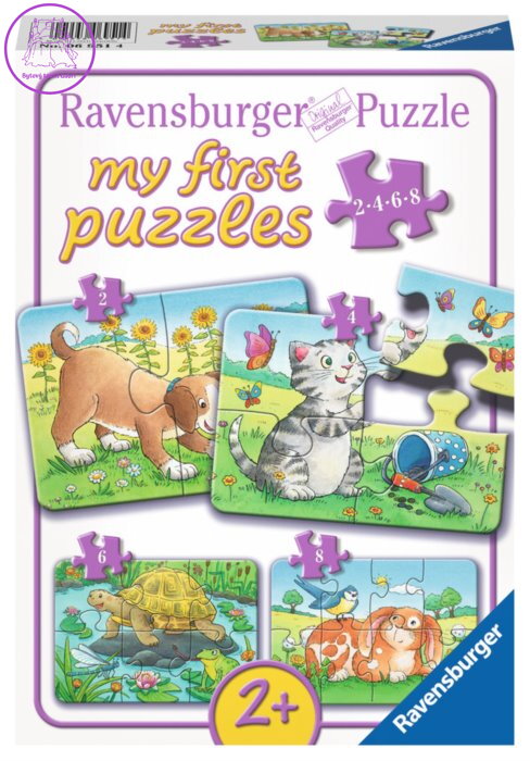 RAVENSBURGER Moje první puzzle Domácí mazlíčci 4v1 (2,4,6,8 dílků)
