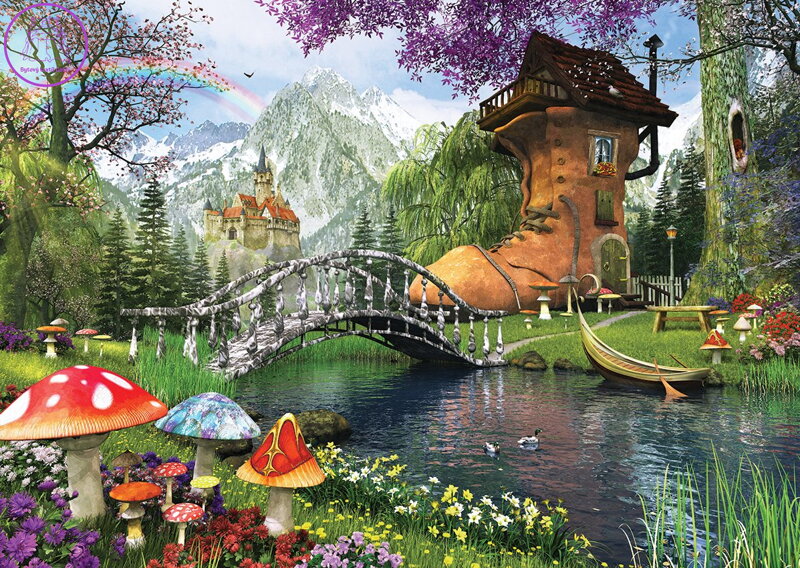ART PUZZLE Puzzle Pohádkový domek ve staré botě 1000 dílků ART PUZZLE Puzzle Pohádkový domek ve staré botě 1000 dílků