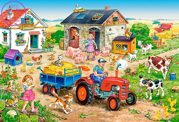 CASTORLAND Puzzle Život na farmě MAXI 40 dílků CASTORLAND Puzzle Život na farmě MAXI 40 dílků