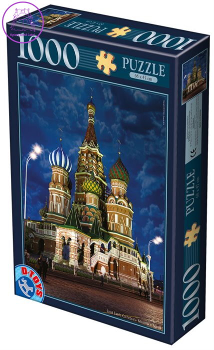 D-TOYS Puzzle Chrám Vasila Blaženého, Moskva 1000 dílků D-TOYS Puzzle Chrám Vasila Blaženého, Moskva 1000 dílků