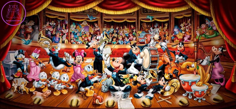 CLEMENTONI Puzzle Disney orchestr 13200 dílků