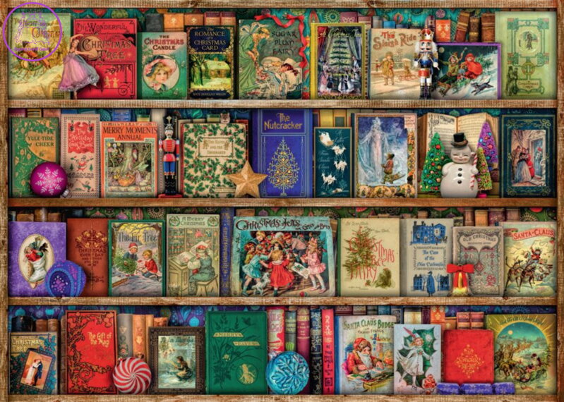 RAVENSBURGER Puzzle Vánoční knihovna 1000 dílků RAVENSBURGER Puzzle Vánoční knihovna 1000 dílků