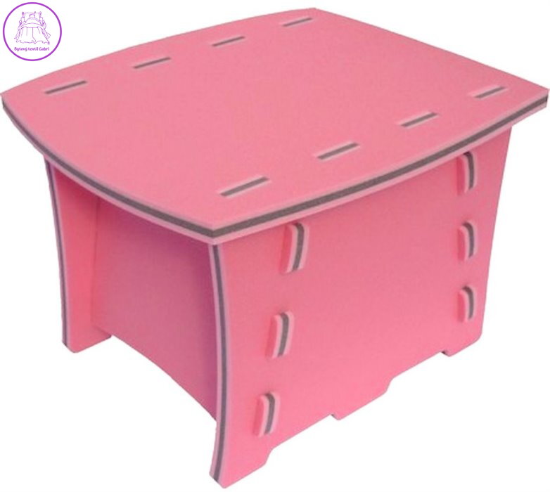 MALÝ GÉNIUS Puzzle stoleček růžový
