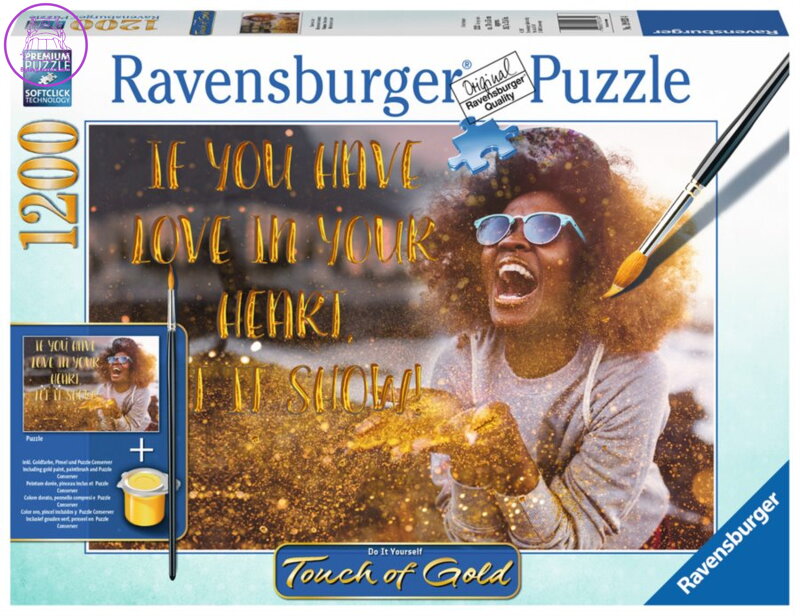 RAVENSBURGER Puzzle Touch of Gold Ukaž lásku 1200 dílků