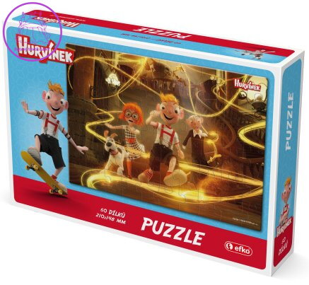EFKO Puzzle Hurvínek a kouzelné muzeum: Útěk 60 dílků EFKO Puzzle Hurvínek a kouzelné muzeum: Útěk 60 dílků
