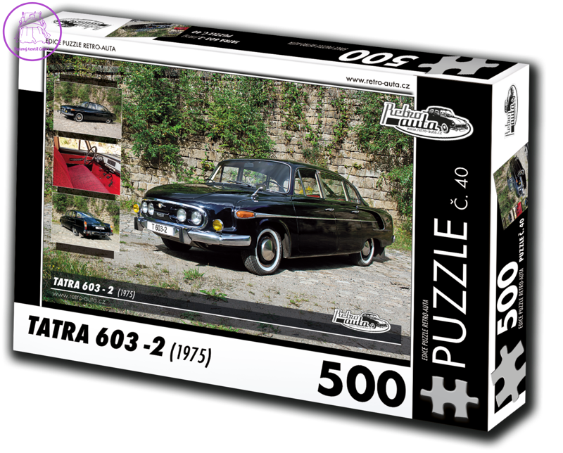RETRO-AUTA Puzzle č. 40 Tatra 603-2 (1975) 500 dílků