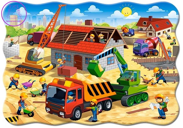 CASTORLAND Puzzle Na stavbě 30 dílků