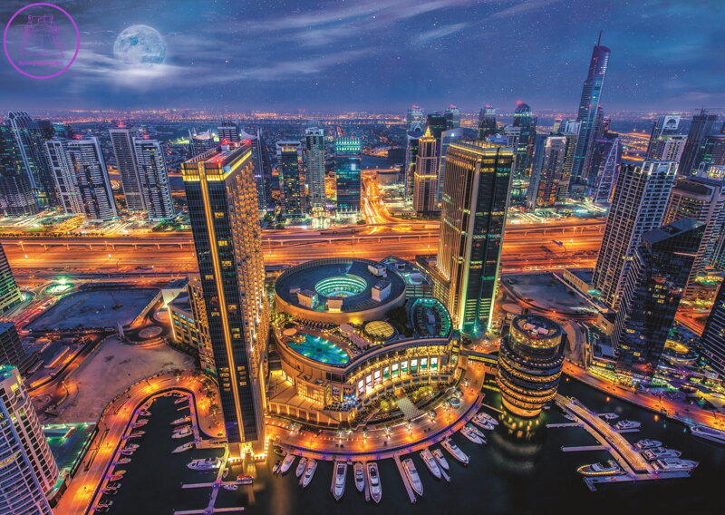 TREFL Puzzle Světla Dubaje 2000 dílků TREFL Puzzle Světla Dubaje 2000 dílků