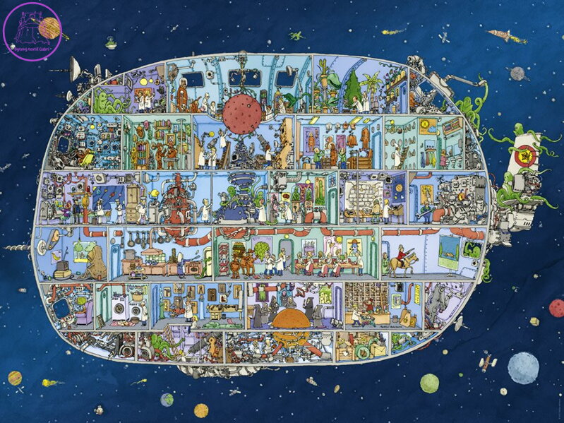 HEYE Puzzle Vesmírná loď 1500 dílků HEYE Puzzle Vesmírná loď 1500 dílků