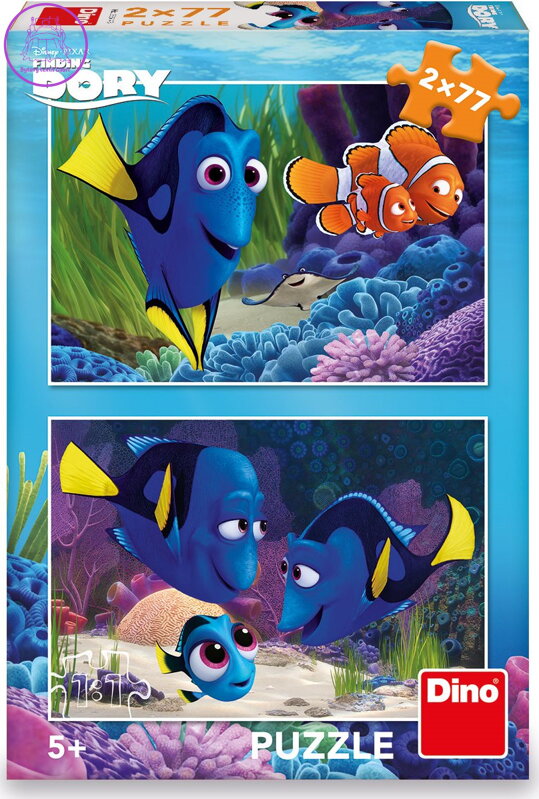 DINO Puzzle Hledá se Dory 2x77 dílků DINO Puzzle Hledá se Dory 2x77 dílků