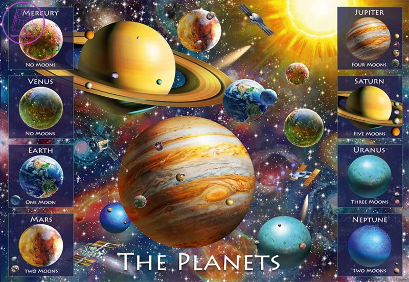 RAVENSBURGER Puzzle Planety XXL 100 dílků RAVENSBURGER Puzzle Planety XXL 100 dílků