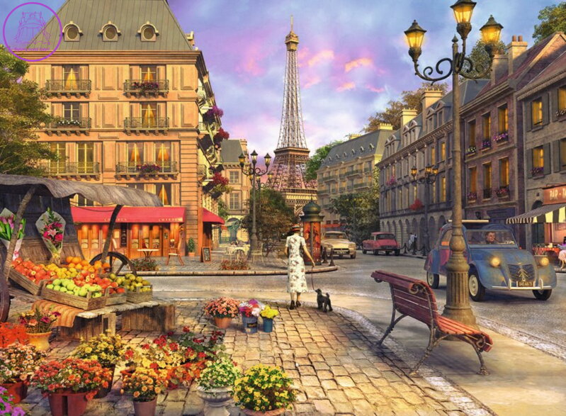 RAVENSBURGER Puzzle Večerní procházka 500 dílků RAVENSBURGER Puzzle Večerní procházka 500 dílků