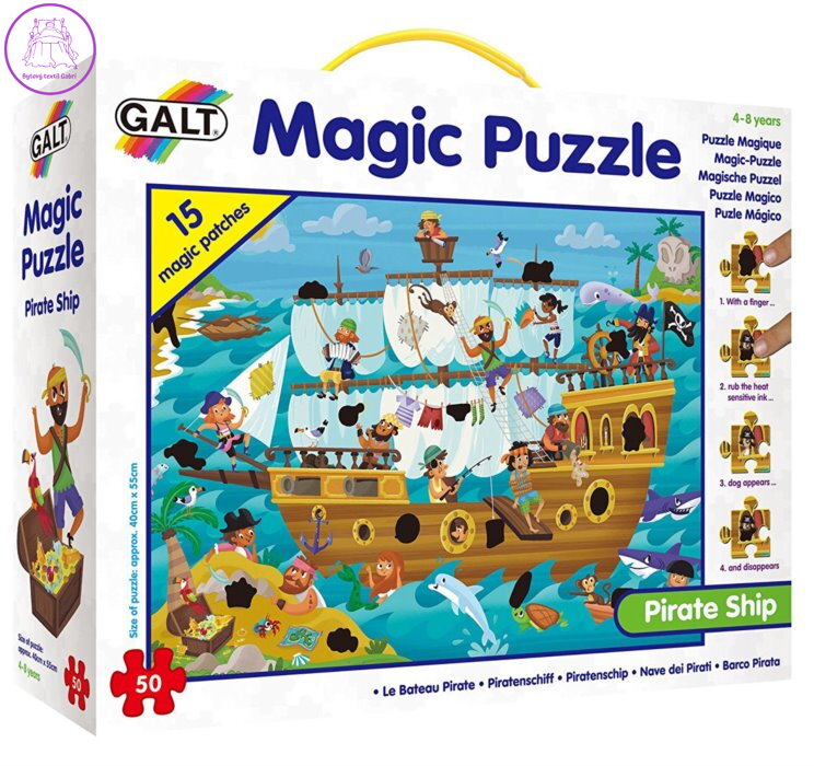 GALT Magické puzzle Pirátská loď 50 dílků