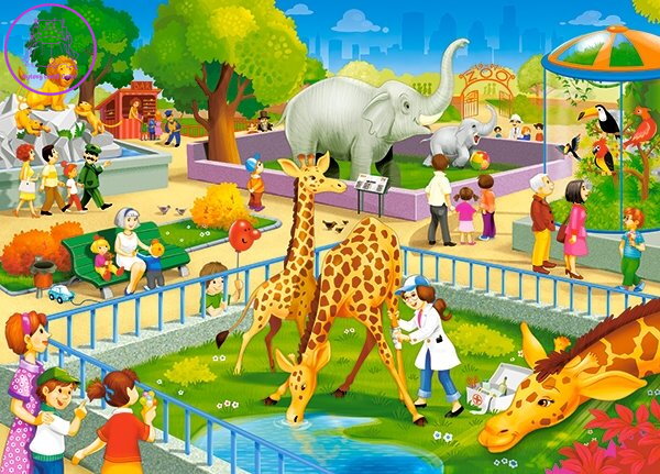 CASTORLAND Puzzle Návštěva ZOO 60 dílků CASTORLAND Puzzle Návštěva ZOO 60 dílků