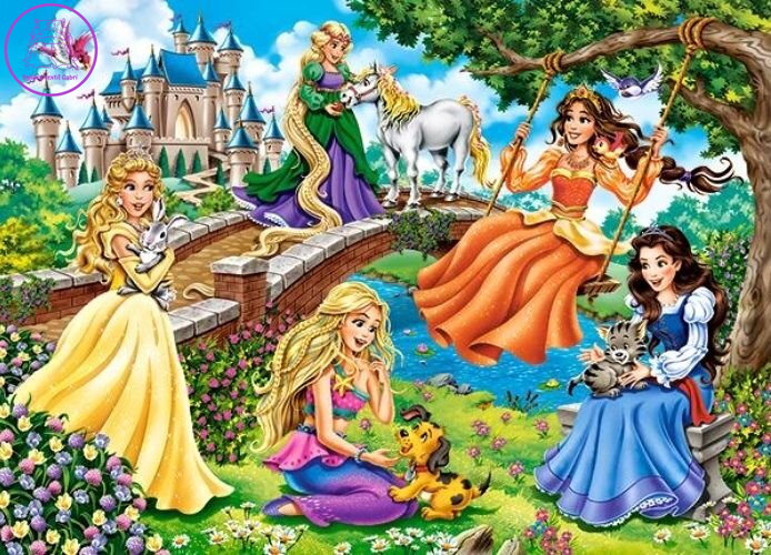 CASTORLAND Puzzle Princezny v zahradě 180 dílků CASTORLAND Puzzle Princezny v zahradě 180 dílků