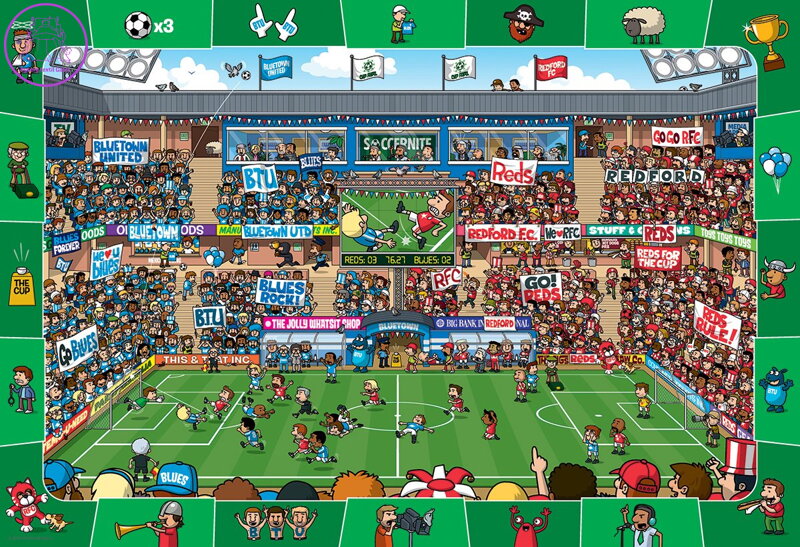 EUROGRAPHICS Spot & Find puzzle Fotbal 100 dílků EUROGRAPHICS Spot & Find puzzle Fotbal 100 dílků