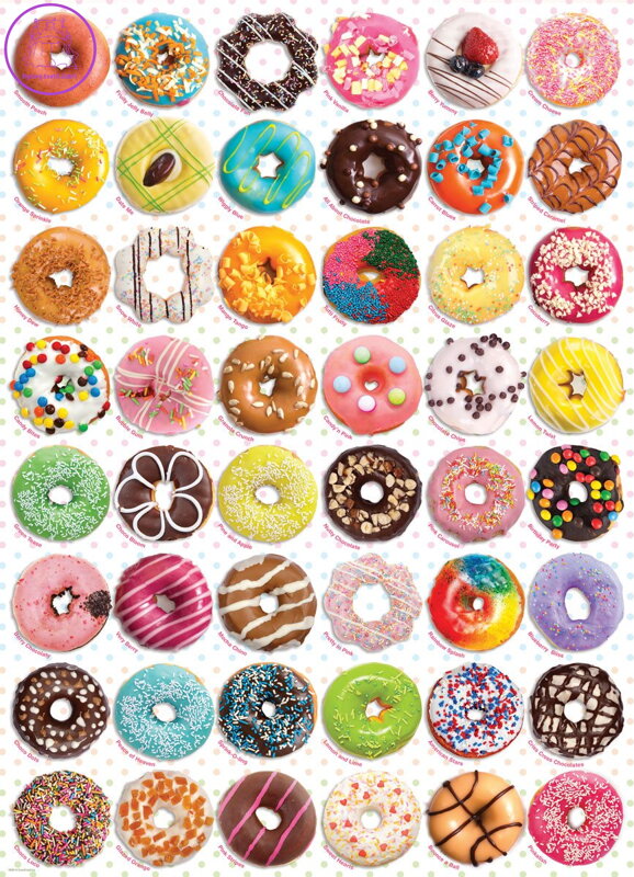 EUROGRAPHICS Puzzle Donuty 1000 dílků