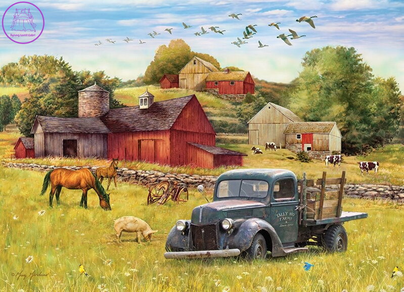 COBBLE HILL Puzzle Letní odpoledne na farmě 1000 dílků