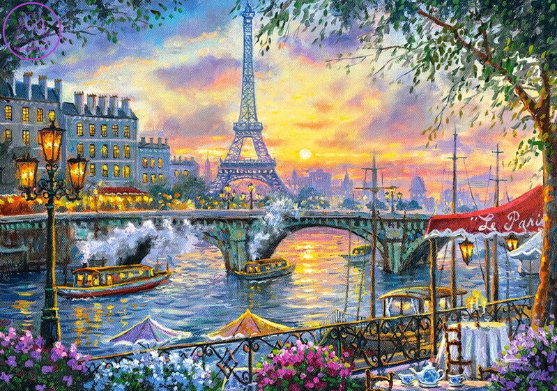 CASTORLAND Puzzle Čas na čaj v Paříži 500 dílků CASTORLAND Puzzle Čas na čaj v Paříži 500 dílků