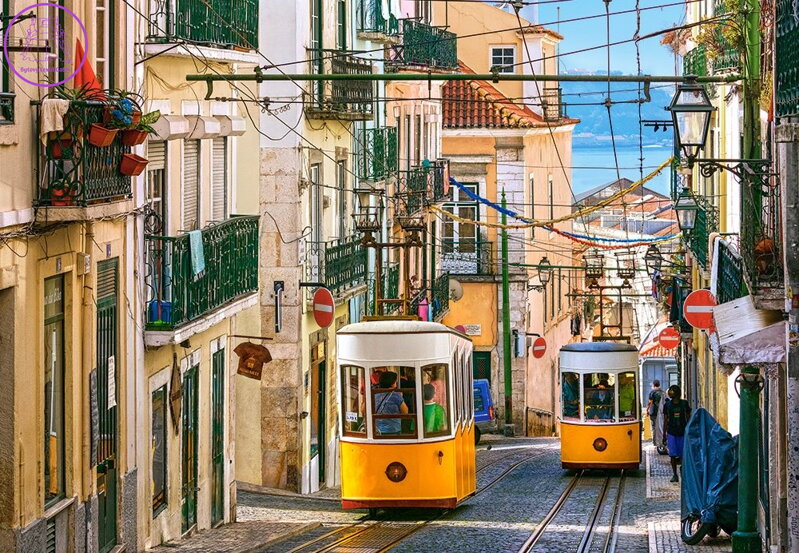 CASTORLAND Puzzle Lisabonské tramvaje, Portugalsko 1000 dílků CASTORLAND Puzzle Lisabonské tramvaje, Portugalsko 1000 dílků