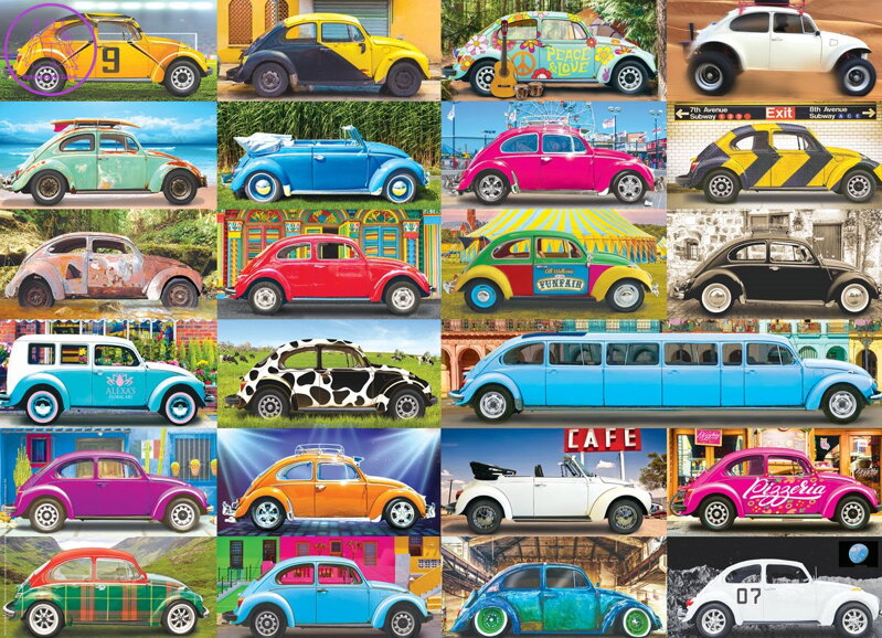 EUROGRAPHICS Puzzle Volkswagen Beetle: Brouk na cestách 1000 dílků