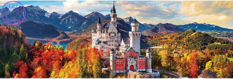 EUROGRAPHICS Panoramatické puzzle Zámek Neuschwanstein, Německo 1000 dílků EUROGRAPHICS Panoramatické puzzle Zámek Neuschwanstein, Německo 1000 dílků
