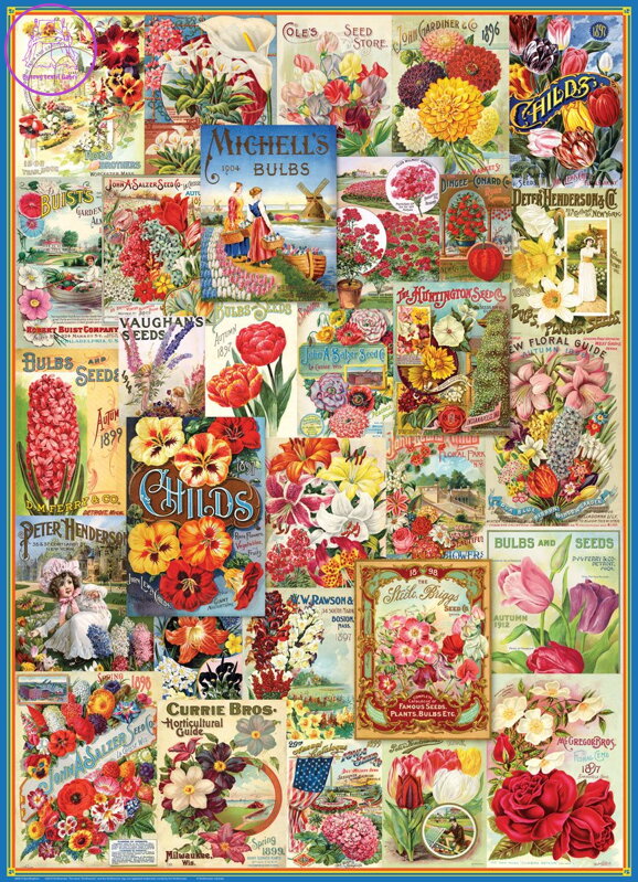 EUROGRAPHICS Puzzle Katalog semínek: Květiny 1000 dílků EUROGRAPHICS Puzzle Katalog semínek: Květiny 1000 dílků
