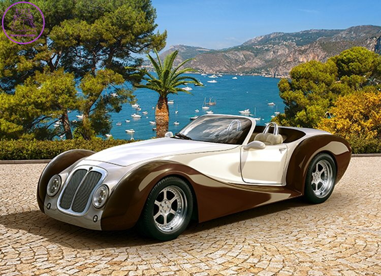 CASTORLAND Puzzle Roadster na riviéře 260 dílků CASTORLAND Puzzle Roadster na riviéře 260 dílků