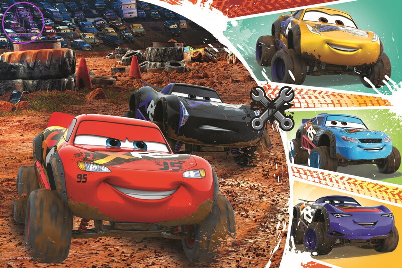 TREFL Puzzle Auta 3: Rallye 60 dílků TREFL Puzzle Auta 3: Rallye 60 dílků