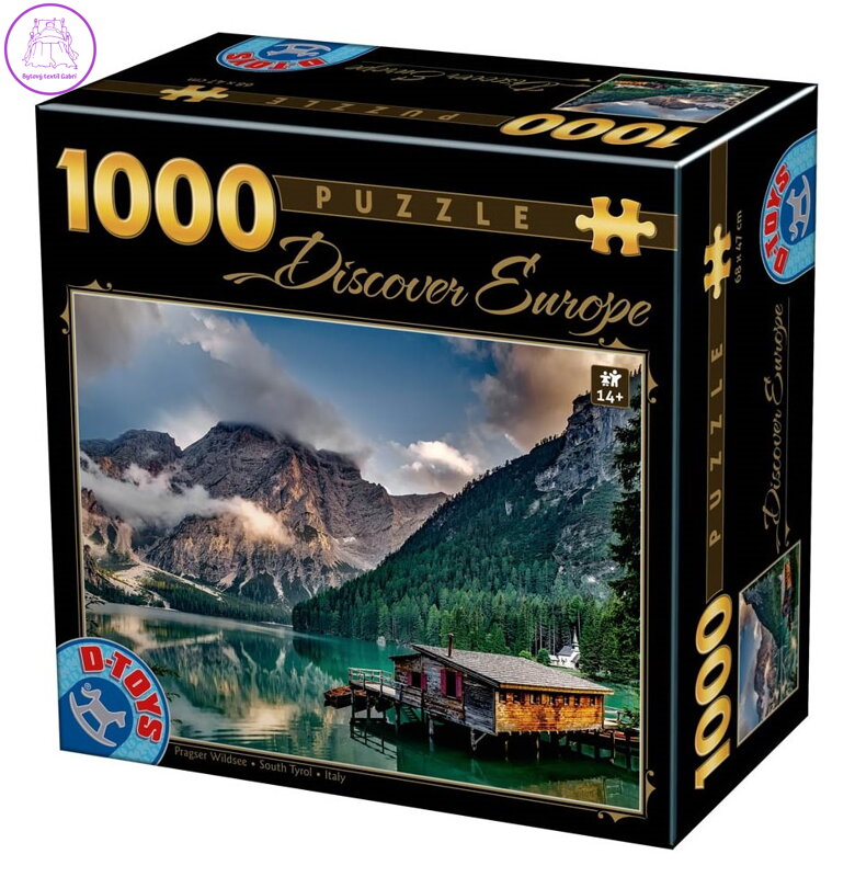 D-TOYS Puzzle Jezero Braies, Jižní Tyrolsko 1000 dílků D-TOYS Puzzle Jezero Braies, Jižní Tyrolsko 1000 dílků