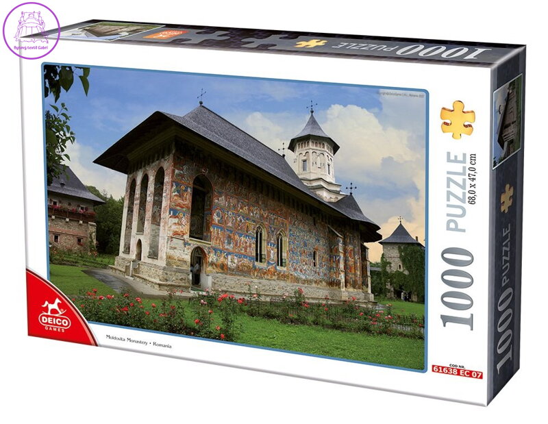 DEICO Puzzle Klášter Moldovita, Rumunsko 1000 dílků DEICO Puzzle Klášter Moldovita, Rumunsko 1000 dílků