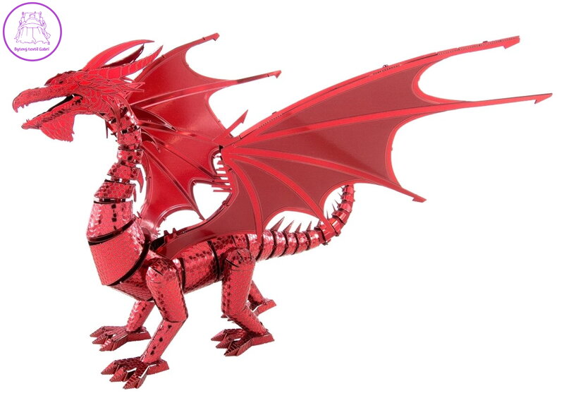 METAL EARTH 3D puzzle Červený drak (ICONX)
