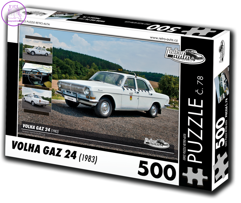 RETRO-AUTA Puzzle č. 78 Volha GAZ 24 (1983) 500 dílků