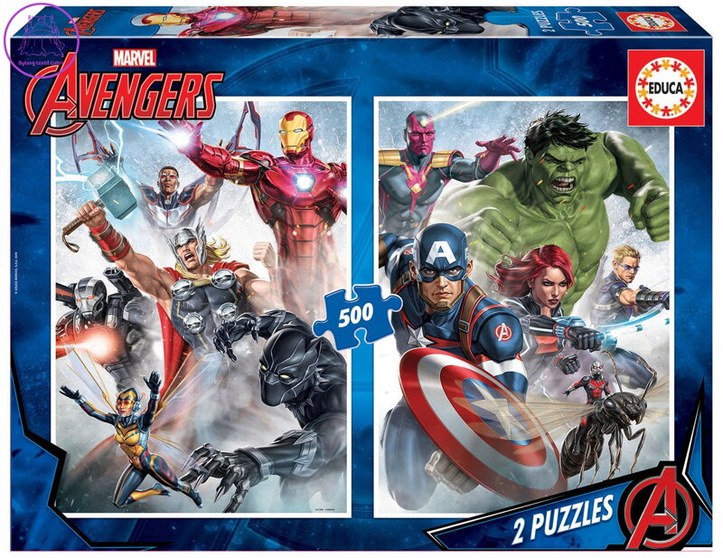 EDUCA Puzzle Avengers 2x500 dílků EDUCA Puzzle Avengers 2x500 dílků