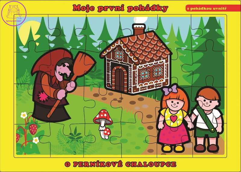TEDDIES Puzzle O Perníkové chaloupce 24 dílků