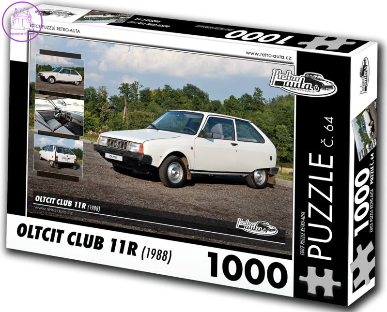 RETRO-AUTA Puzzle č. 64 Oltcit Club 11R (1988) 1000 dílků