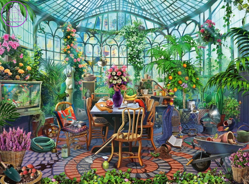 RAVENSBURGER Puzzle Ve skleníku 500 dílků RAVENSBURGER Puzzle Ve skleníku 500 dílků