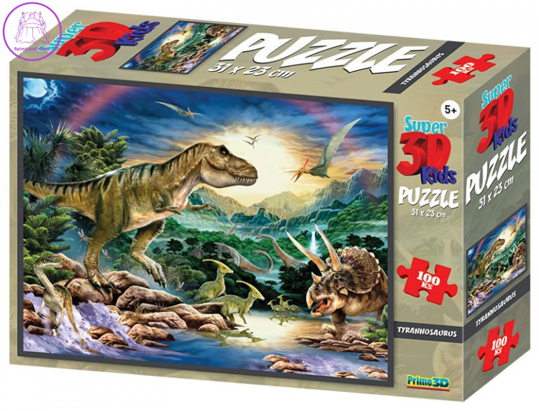 PRIME 3D Puzzle Tyrannosaurus 3D 100 dílků PRIME 3D Puzzle Tyrannosaurus 3D 100 dílků