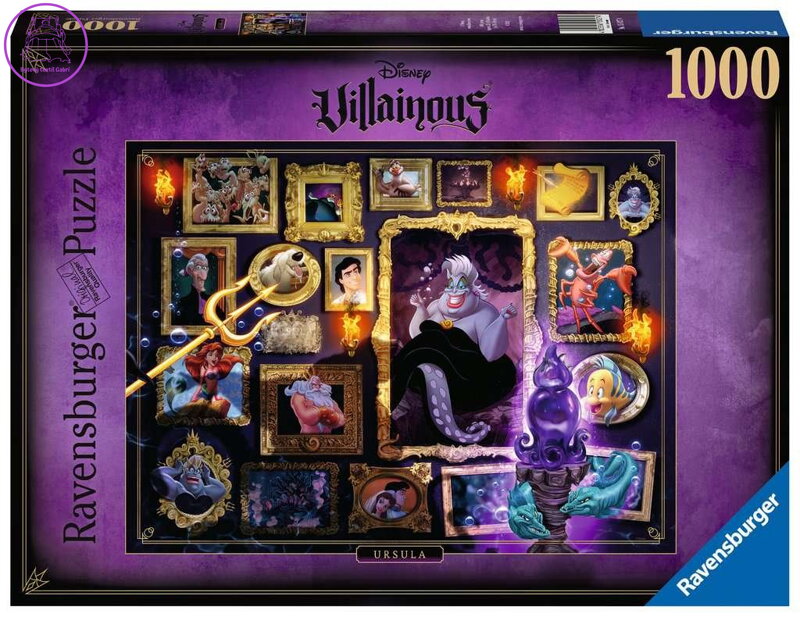 RAVENSBURGER Puzzle Disney Villainous: Uršula 1000 dílků RAVENSBURGER Puzzle Disney Villainous: Uršula 1000 dílků
