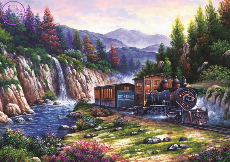 ART PUZZLE Puzzle Cestování vlakem 1000 dílků ART PUZZLE Puzzle Cestování vlakem 1000 dílků
