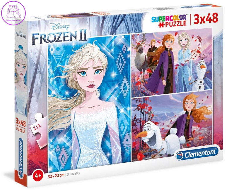 CLEMENTONI Puzzle Ledové království 2, 3x48 dílků
