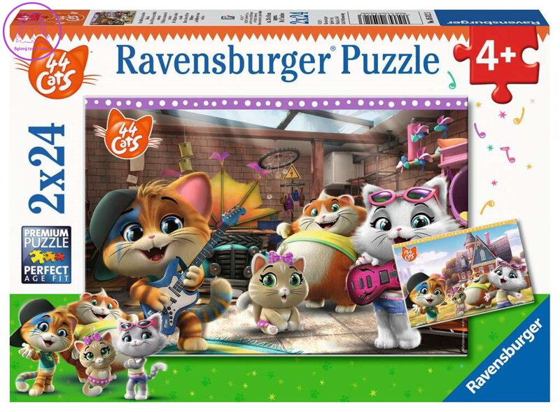 RAVENSBURGER Puzzle 44 koček 2x24 dílků