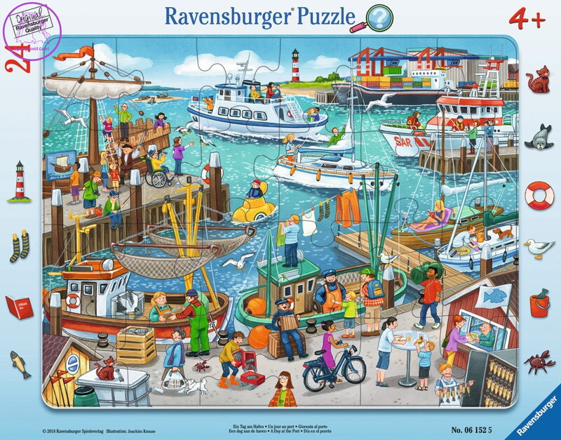 RAVENSBURGER Puzzle Den v přístavu 24 dílků RAVENSBURGER Puzzle Den v přístavu 24 dílků