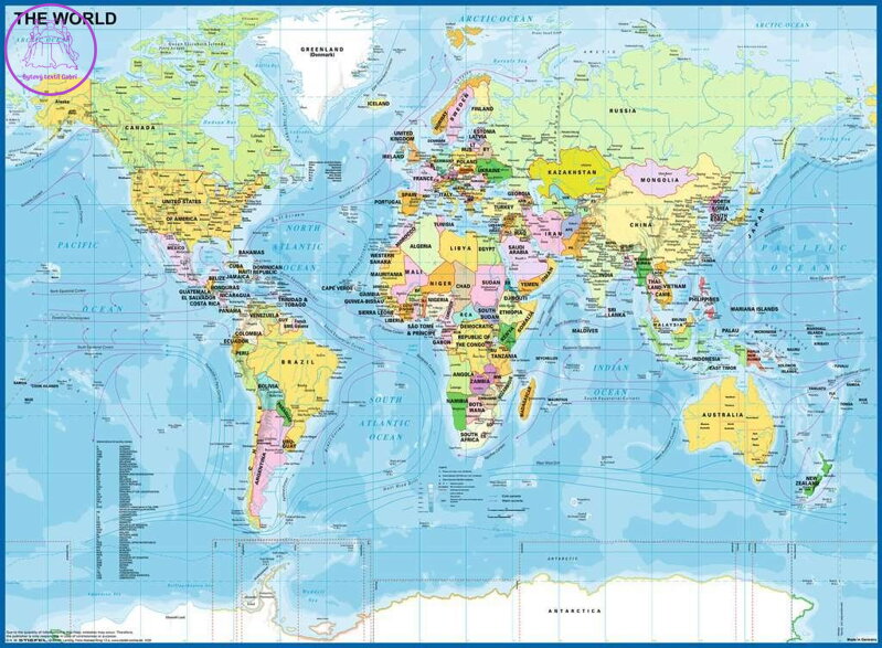 RAVENSBURGER Puzzle Mapa světa XXL 200 dílků RAVENSBURGER Puzzle Mapa světa XXL 200 dílků