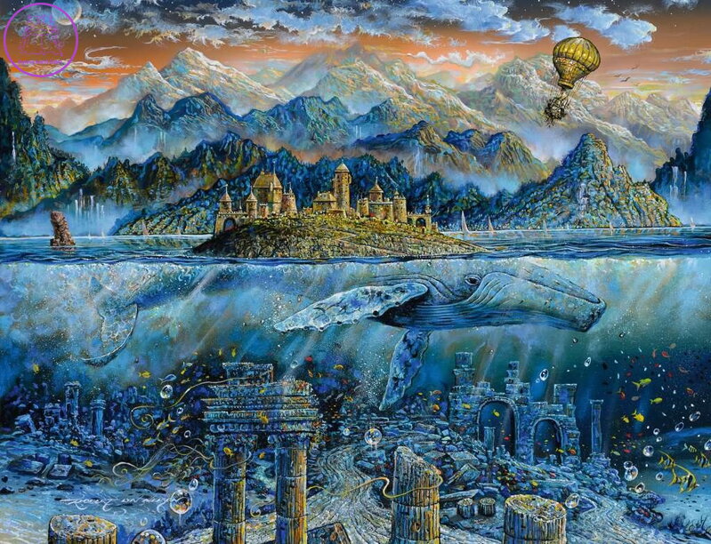 RAVENSBURGER Puzzle Moudrá velryba 2000 dílků RAVENSBURGER Puzzle Moudrá velryba 2000 dílků