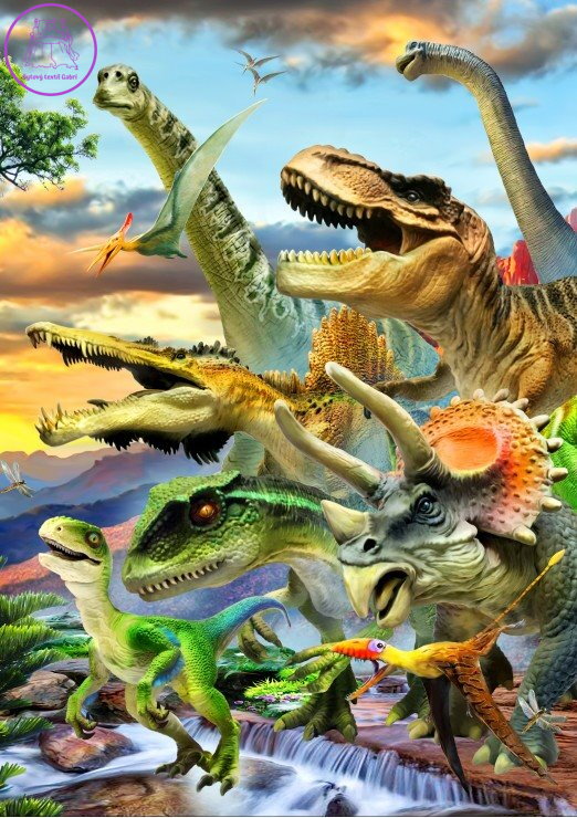 BLUEBIRD Puzzle Soumrak dinosaurů 1000 dílků BLUEBIRD Puzzle Soumrak dinosaurů 1000 dílků