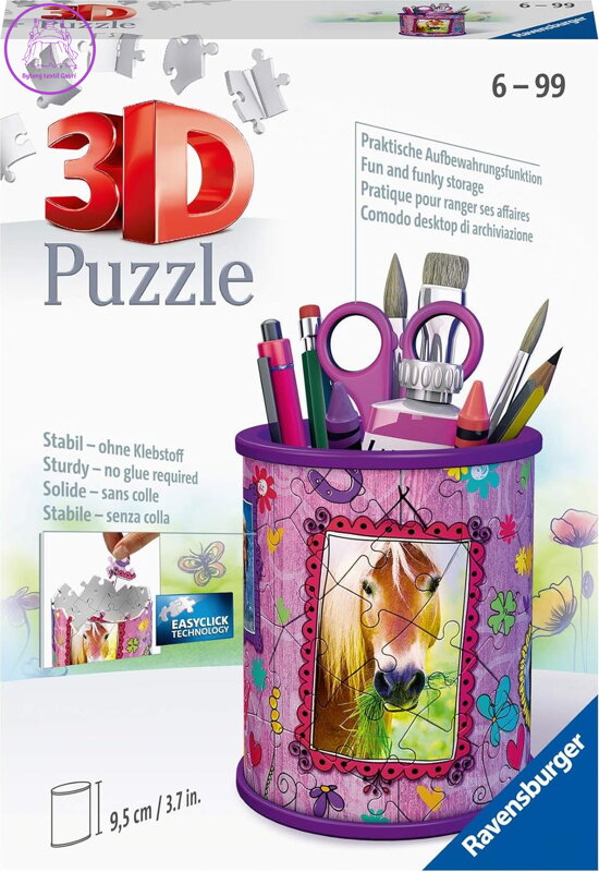 RAVENSBURGER 3D puzzle stojan: Kůň 54 dílků RAVENSBURGER 3D puzzle stojan: Kůň 54 dílků