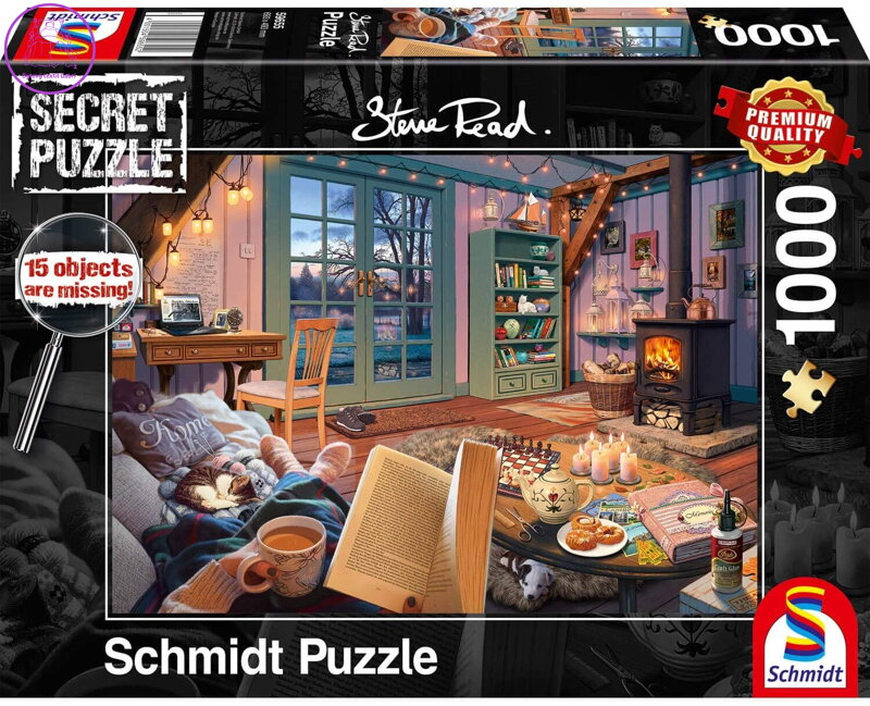 SCHMIDT Secret puzzle V prázdninovém domě 1000 dílků SCHMIDT Secret puzzle V prázdninovém domě 1000 dílků