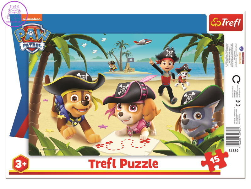 TREFL Puzzle Tlapková patrola: Pirátská výprava 15 dílků TREFL Puzzle Tlapková patrola: Pirátská výprava 15 dílků