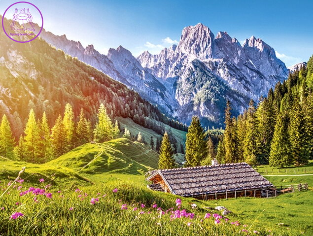 CASTORLAND Puzzle Léto v Alpách 500 dílků